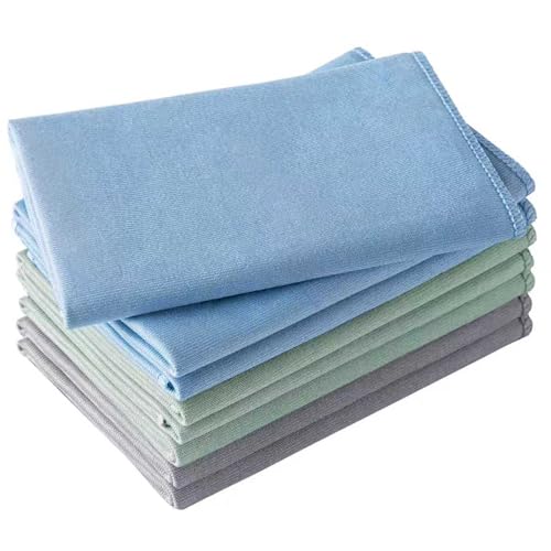 Microfiber Glass Cleaning Cloth 8 Pack, 16 Inch X 12 Inch, Lint Free Quickly Clean Window, Glasses, Windshields, Mirrors, and Stainless Steel, Multicolor - color: Multicolor