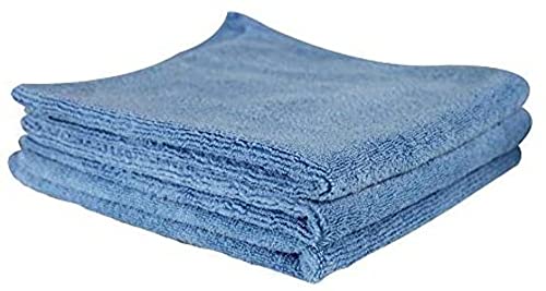 Chemical Guys MICBLUE03 Workhorse Professional Microfiber Towel, Blue (Safe for Car Wash, Home Cleaning & Pet Drying Cloths) 16" x 16", Pack of 3 - color: Blue, size: 16" x 16"