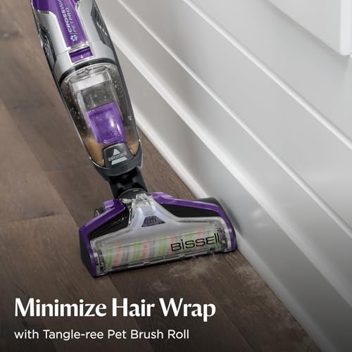BISSELL Crosswave Pet Pro All in One Wet Dry Vacuum Cleaner and Mop for Hard Floors and Area Rugs, Purple, 2306A - style: CrossWave Pet Pro