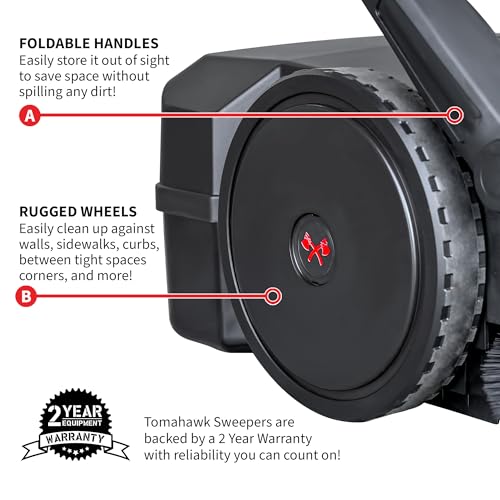 30" Battery Powered Push Sweeper with Triple Power Brooms Electric Drive and Dust Suppression (30" Sweeper)