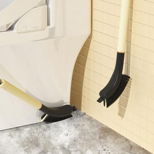 Kichvoe 2 Pack Crevice Cleaning Brush with Long Handle for Window Groove and Track Cleaning Multi-Function Scrub Brush for Kitchen Bathroom Sink and Stovetop