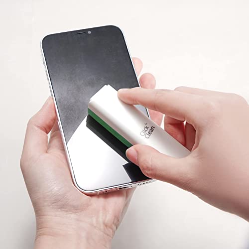 CLICK CLEAN Screen Cleaner, Fingerprint Proof Screen Cleaner Spray, All-in-One Cleaner with Microfiber and Shell for All Phones, Laptop and Tablet Screens (Green) - color: Green
