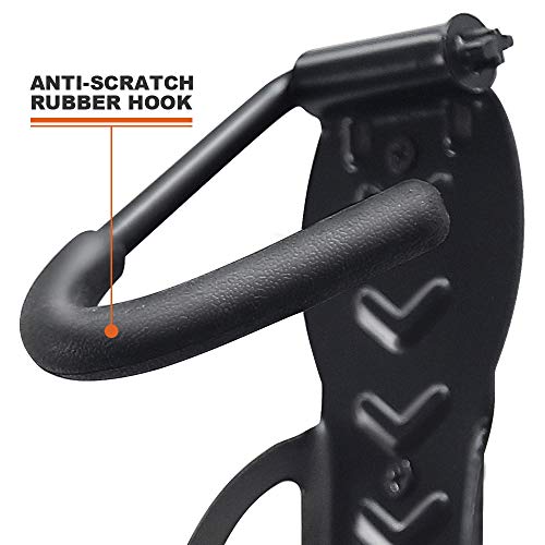 Wallmaster Bike Storage Rack for Garage, Wall Mount Bicycles Hanger, 4-Pack Bike Storage System Vertical Bike Hooks - size: 4Pack