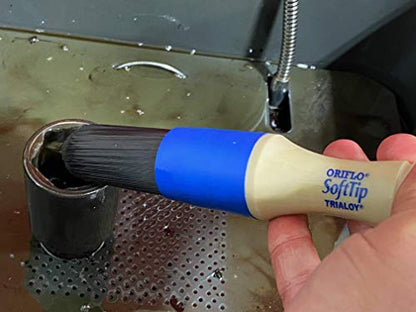 Parts Brush™ AS101 Atlasta Soft Bristle Brush for Cleaning auto Engine Parts, Small Motors, Car Exteriors and Interiors, Boats, Household Grime, etc.