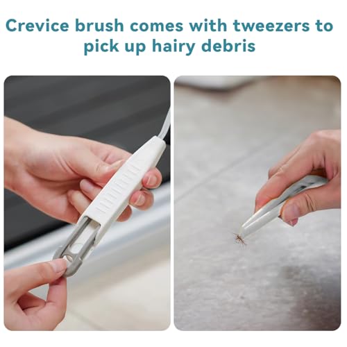 Crevice Brushes for Cleaning, Gap Cleaning Brush with Long Stiff V-Shaped Bristles Household Use for Bathroom/Tiles/Kitchen（4pcs）