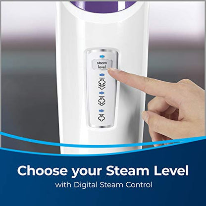 BISSELL PowerFresh Pet Steam Mop 19404 Hard Floor Steamer with Odor‑Eliminating Scent Discs, Easy Scrubber for Tough Messes, 2 Steam Levels, Sanitizes - style: PowerFresh Pet Steam Mop