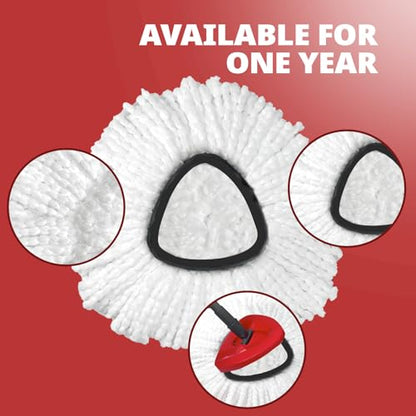 Mop Replace Head, 4 Pack Spin Mop Replacement Head Easywring 1-Tank System, Easy Cleaning, Microfiber, Machine Washable - size: 1-TANK Mop Head (4pcs)