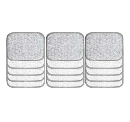 2026 New Powerful Cleaning Non Scratch Wire Dishcloth Rag for Wet and Dry, Double-Sided Steel Wire Scrubbing Cleaning Cloth for Kitchen Cookware, Sinks, Dishes. (15 Pcs) - color: 15 Pcs