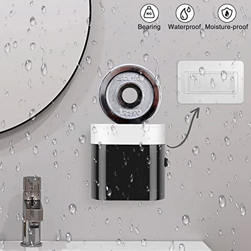 GFWARE Replacement Adhesive Strip for Black Blue Toothbrush Holder Toothpaste Dispenser Wall Mounted (2 PCS) - color: Transparent