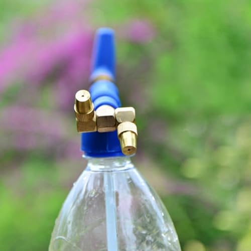 Garden Manual Sprayer, Adjustable Double Head Mist And Stream Nozzle, Premium Plastic And Copper Pump For Beverage Bottles, for ideal For Gardening, Plant Care And(Double) - size: Double