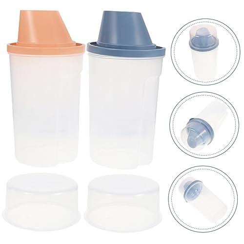 Refillable Laundry Powder Storage Container Set Large Capacity Soap Dispenser Flat Square Design for Kitchen and Bathroom Sealed Lotion Holder for Travel and Home Use