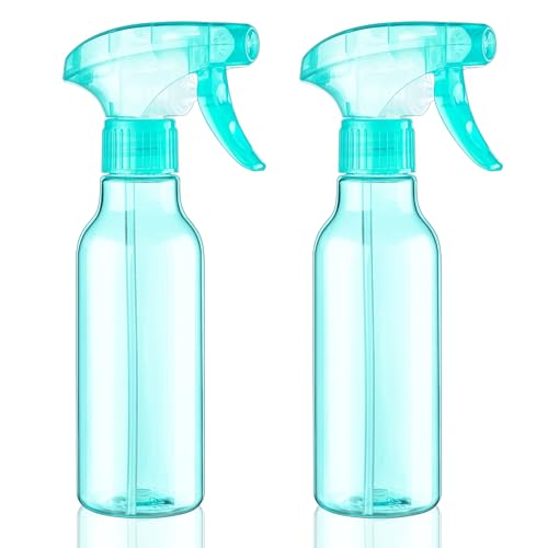 Cosywell Plastic Spray Bottles 8.8oz/260ml 2 Pack Refillable Container Empty Spray Bottle for Cleaning Mist/Stream Heavy Duty Water Spraying Bottle for Cooking Hair Care Essential Oils(Green) - color: C-Green