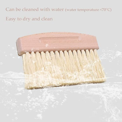 Mini Broom and Dustpan Set Small Metal Dustpan and Brush Set Hand Whisk Broom for Home Office Desktop Sofa Pet Care Household Cleaning (PET bristles, Black) - color: Black