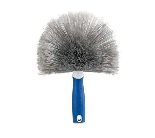 Unger Cobweb & Corner Duster – Dusters for Cleaning, Compatible with Telescopic Poles, Dusting Tools, Great for Ceilings, Moldings, HVAC & Floor Vents, and Corners, White/Black (Pack of 6) - size: One Size (Pack of 6)