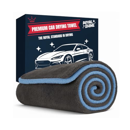 Car Drying Towel | Extra-Large, Ultra Soft & Super Absorbent Double Sided Towel for Drying Cars, Trucks & SUVs - 35" x 24", 1300 GSM | Won’t Leave Streaks, Spots or Scratches
