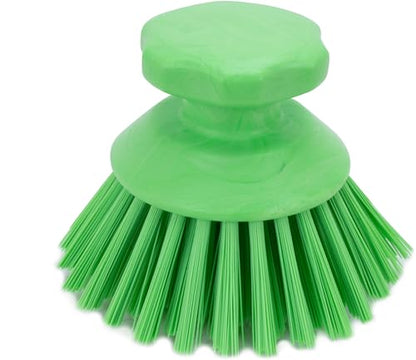 SPARTA 42395EC75 Plastic Scrubber Brush, Round Brush, Dish Scrub Brush With Color Coded For Cleaning, Kitchen, Bathroom, Bathtub, Dishes, Sink, 5 X 5 X 4 Inches, Lime