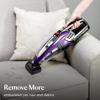 Bissell Pet Hair Eraser Cordless Hand Vacuum, Lithium Ion, Home, Auto, and Pet Vacuum, Easy-Empty Dirt Bin, Upholstery Tool, Brush Tool, and Crevice Tool Included, 2390A