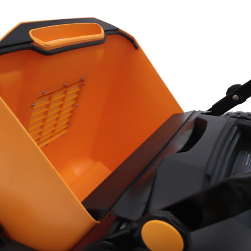 41.34 Inch Wide Outdoor Hand Push Floor Sweeper,55L/14.53 Gal Adjustable Handle Nylon Brush Push Power Sweeper,Easy to Push Floor Sweepers,Push Lawn Sweepers with 5 Gears