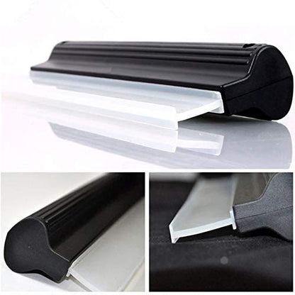 EatingBiting 10.5" Professional Automotive Squeegee Silicone Water Blade Car & Home Use Quick Dry Window Shower Glass Squeegee Dual Silicon Blades, T-bar Cleaning Water Squeegee Blades for Cars, Truck