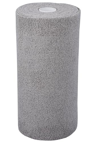 HOPESHINE Microfiber Cleaning Cloth Roll 50-Pack Reusable Paper Towels Washable for Cars Care Wash Supplies Kitchen Dish Rags House Window Cleaning Cloths Lint Free Tear Away Ultra Absorbent (Gray) - color: Gray