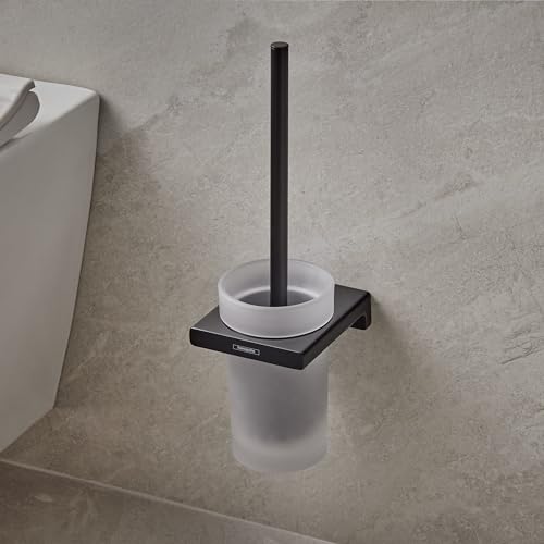 hansgrohe AddStoris Toilet Brush Holder Wall-Mounted, matt Black, 41752670 - color: Matt Black