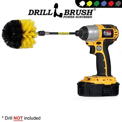 Cleaning Supplies - Bathroom Accessories - Shower Cleaner Brush - Bath Mat Hair Lifter - Shower Curtain Scrubber - Cleaning Scrub Brush - Tile Grout Cleaner - Bathtub Brush - Home Tile Cleaning Brush - color: Yellow
