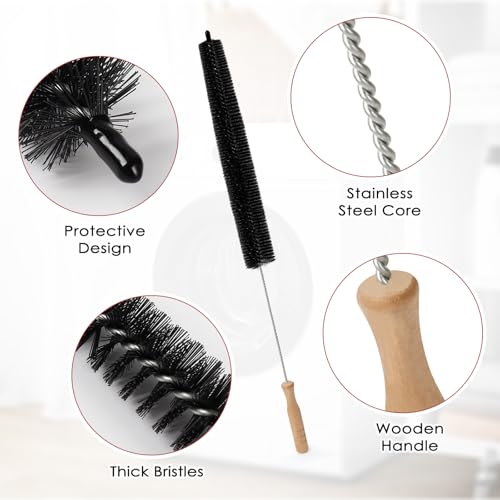 Dryer Vent Cleaner Kit, 2 Pack Dryer Lint Brush, 30 Inch Long Flexible Lint Remover, Refrigerator Coil Cleaning Brush, Home Essentials (Long-Style + Short-Style) - size: Long-style + Short-style