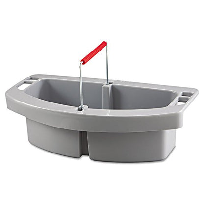 Rubbermaid Commercial BRUTE Maid Caddy compatible with BRUTE 44 GAL Containers, Gray, for Cleaning Tool Storage for Wipes/Spray Bottles/Brushes/Dustpans/Scrubbers/Gloves