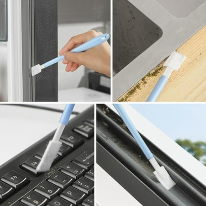 50 Spare Heads Disposable Toilet Brush Set, Crevice Cleaning for Appliances Doors Windows