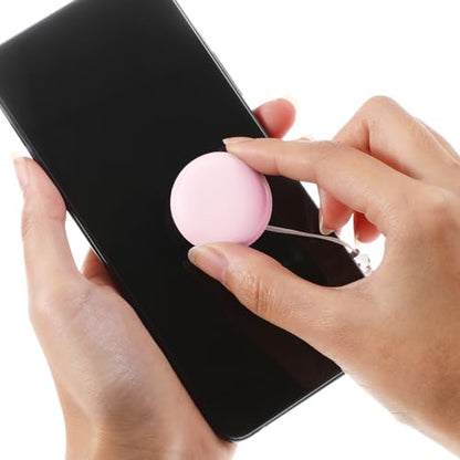 SEWACC 4pcs Macaron Phone Screen Cleaners Set, Cellphone Touch Screen Wipes Brush with Lanyard Keychain for Smartphones, Computer, Glass Lens, Random Color