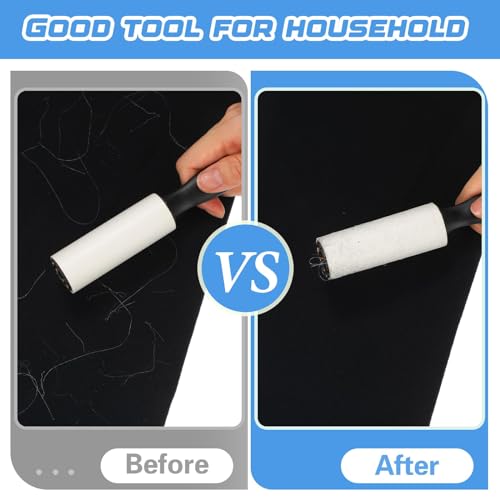 Zhehao 80 Pack Mini Lint Roller Bulk Small Lint Remover Travel Size Portable Brushes Sticky Roller for Clothes Pet Hair Furniture Couch Carpet Car Seats Bedding