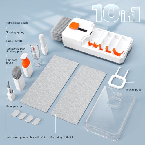 Ordilend Keyboard Cleaning Kit Laptop Cleaner +iPhone Cleaning Kit White