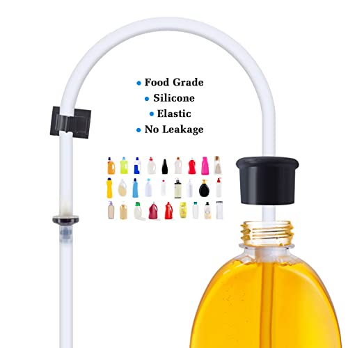 Soap Dispenser for Kitchen Sink and Extension Tube Kit, Stainless Steel SoapDispenser with 47 Inches Tube Connects Directly to Soap Bottle, Hand and Dish Soap Dispenser Pump （Brushed Nickel） - color: Brushed Nickel