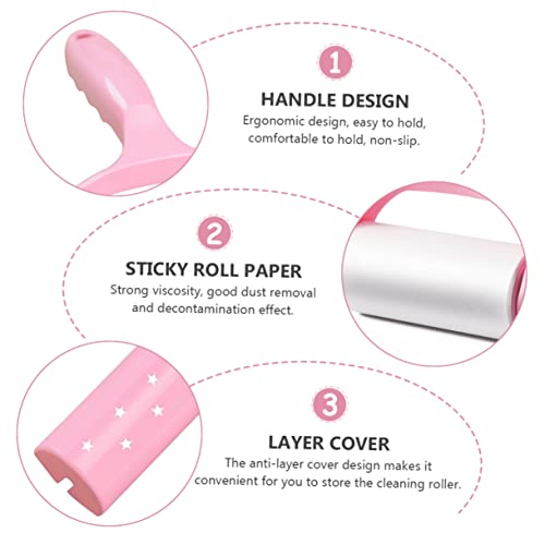 Lint Binding Roller Kit Shaver Lint Remover Fuzz Remover for Dryer Pet Hair Hair Sweeper Portable Sticky Cleaning Rollers for Home