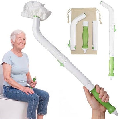 FreedomWand Multipurpose Toilet Aids - 20" Inch Wiping Aid Toileting for Women & Men, Butt Wiper Tool, Toilet Assist Device and Paper Extender, Ideal for Elderly, Disabled and Post Surgery Use - size: 20 Inch