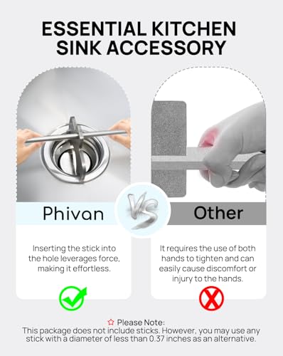 Commercial Sink Drain Removal Tool - 3-Tier Kitchen Sink Wrench for Twist & Lever Waste Drain Installation & Removal, Stainless Steel Drain Extractor Tool for Commercial Kitchens