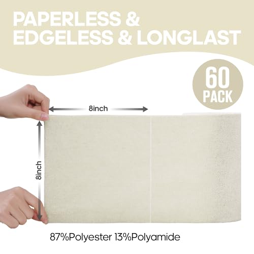 Fantasticlean Microfiber Cleaning Cloth Roll 4 Rolls 240 Pack, Tear Away Paperless Towels, 8" x 8", Reusable Washable Rags, House Kitchen, Pet, Office, Indoor Outdoor, Compact and Portable (Off-White) - color: 4 Off-white