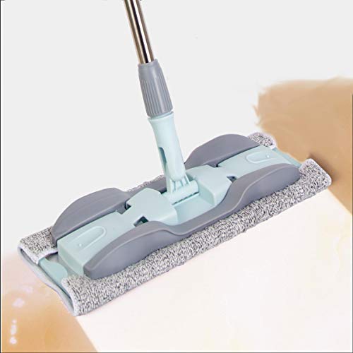 2-in-1 Microfiber Mop for Wet & Dry Use, 15-Inch with 4 Washable Pads, Adjustable Handle for Effortless Deep Cleaning and Floor Protection - size: 15 IN