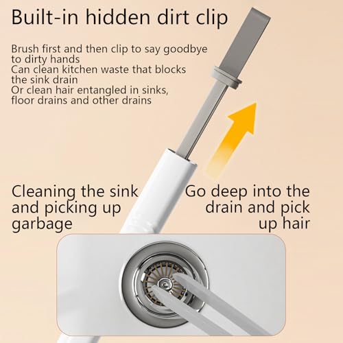 Crevice Brush,Ultra-Fine Bristles Flexible Tool | V Head Design 360-Degree Rotation Crevice Brushes - for Home Kitchen Living Room Bathroom Sill Groove Corners Cracks Narrow Space