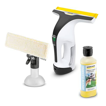 Kärcher WV 6 Electric Window Vacuum Squeegee 11" - Cleans Showers, Mirrors, Glass, and Countertops - Electric Squeegee - style: WV 6 White
