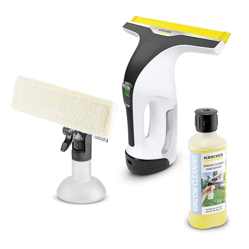 Kärcher WV 6 Electric Window Vacuum Squeegee 11" - Cleans Showers, Mirrors, Glass, and Countertops - Electric Squeegee - style: WV 6 White