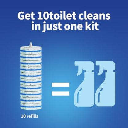 60pc Refills Disposable Toilet mats Brush Cleaning System, Toilet Cleaning Brush, 60 Replacement Brush Heads, No Handle or Base，Toliet Wand Refills,Toilet Bowl Clean Refill Pads,Toilet Scrubber Refill - style: 60 refflls（Without handle）