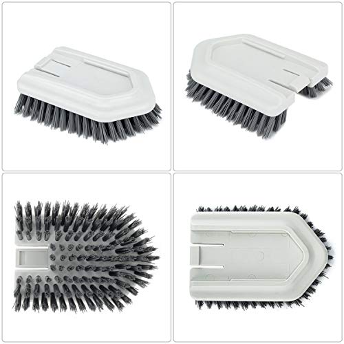 Cleaning Brush Head Tub and Tile Scrubber Stiff Bristles Brush Replacement Refill for Bathroom Bathtub Shower Cleaning Fit Lalafancy Scrub Brush - color: Gray, size: Stiff Bristles Brush