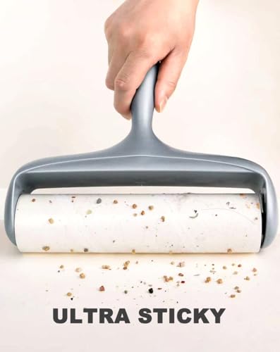 50% Stickier Large Surface Roller Refill for Scotch-Brite Large Lint Roller 8 inch Extra Sticky 60 Sheets per Refill, Pack of 6, 360 Sheets Total, Works Great On Pet Hair - size: 6-Pack