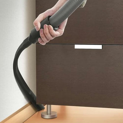 25" Long Flexible Crevice Tool Vacuum Cleaning Attachment with Removable Brush Head For All 1-1/4 inch or 1-3/8 inch Connector Hoses Helps Clean Cobwebs on Ceiling, Dryer Lint, Under Furniture