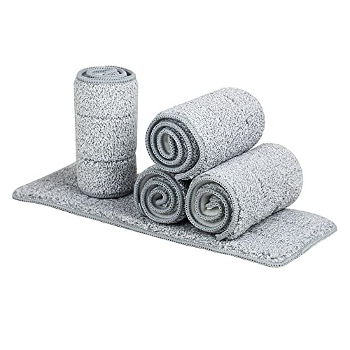 6 Pack Microfiber Mop Head 15 Inch Heavy Duty Reusable Floor Mop Refill Pads for Hardwood FloorsMachine Washable Dry Wet Cleaning - size: 15 IN PADS