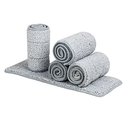 6 Pack Microfiber Mop Head 15 Inch Heavy Duty Reusable Floor Mop Refill Pads for Hardwood FloorsMachine Washable Dry Wet Cleaning - size: 15 IN PADS