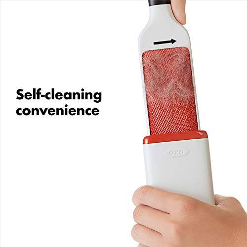 OXO Good Grips Furlifter Pet Garment Brush Hair Remover for Clothing, White, Garment Brush