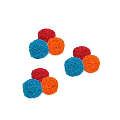 HIC Kitchen Scratch Resistant and Non-Stick Scouring Pad and Dish Scrubbers, Set of 9 - size: Set of 9, style: Polyester Scouring Pad