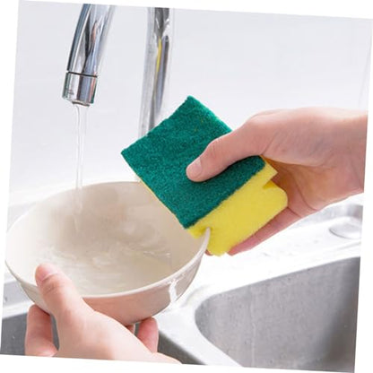 LIFKOME 10pcs Scrub Pads Non-Scratch Sponge Cleaning Pads for Kitchen and Dish Washing Versatile for Utensils Pots Tableware Cleaning